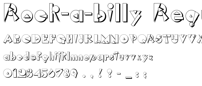 Rock-A-Billy Regular font